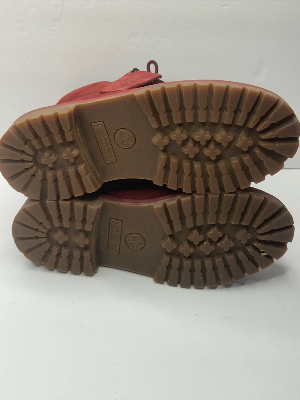 Timberland Kids Burgundy Lace-Up Suede Boots